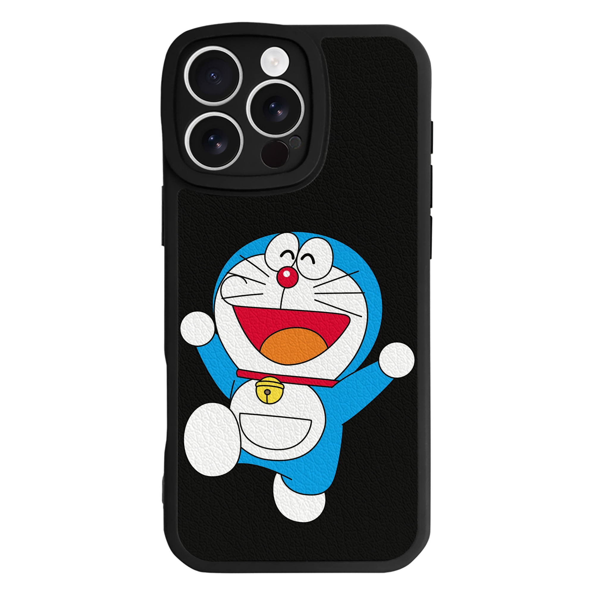 （画像用） ドラえもん Doraemon 【iPhone 16シリーズ対応】シリコンスマホケース（レザー調） 材質：シリコン